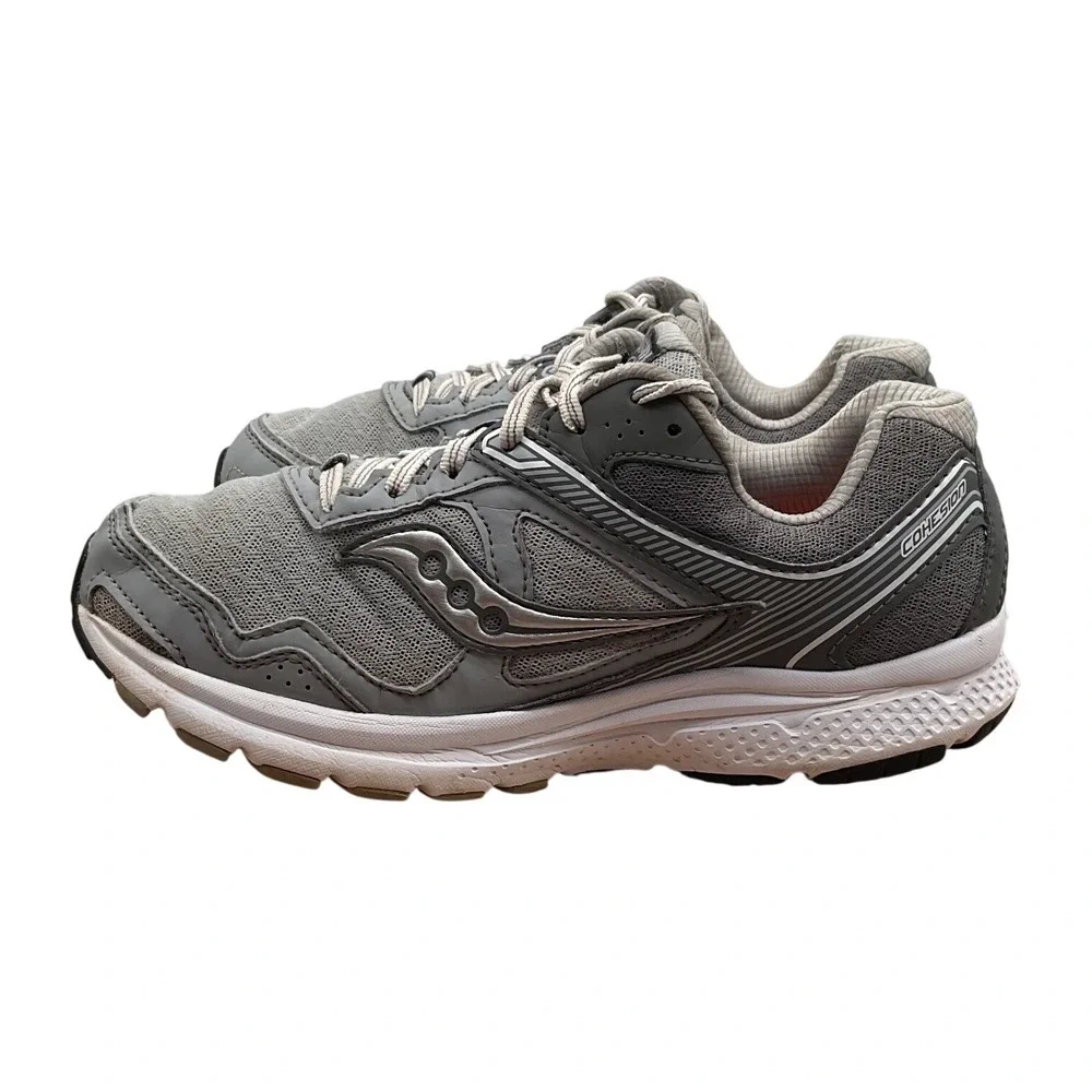 Saucony Cohesion 10 Womens Running‎ Shoes Grey Silver S15362-10 Size 9W